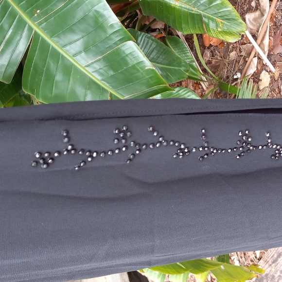 MSK beaded wide leg palazzo pants - Picture 3 of 9